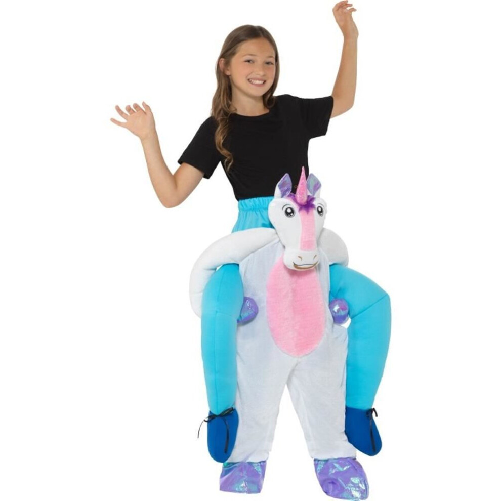 Kids Piggyback Unicorn Costume, Children's Animal Fancy Dress, One Size