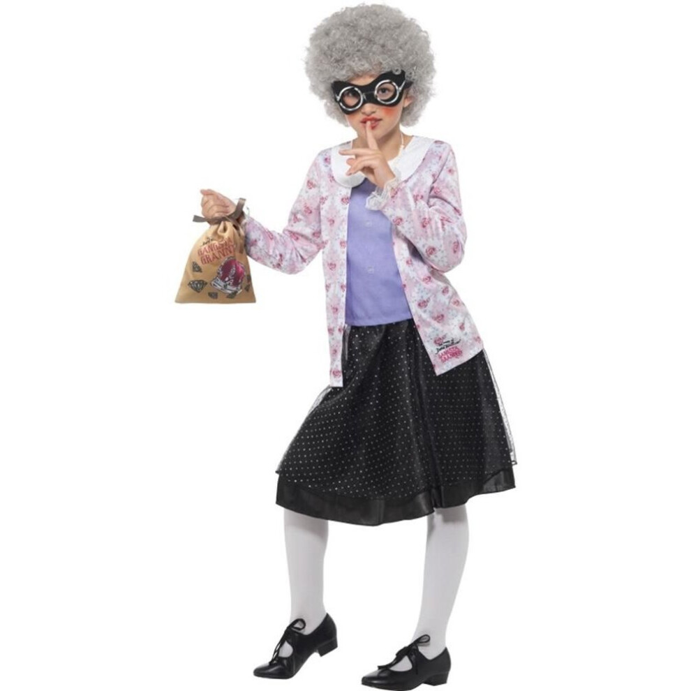 Smiffy's David Walliams Deluxe Gangsta Granny Costume, Fancy Dress,Tween 12+ Black