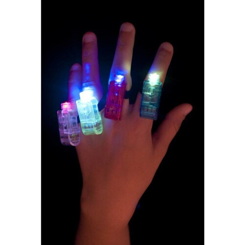 Smiffy's Multi Colour, Multi Flashing Finger Lights.