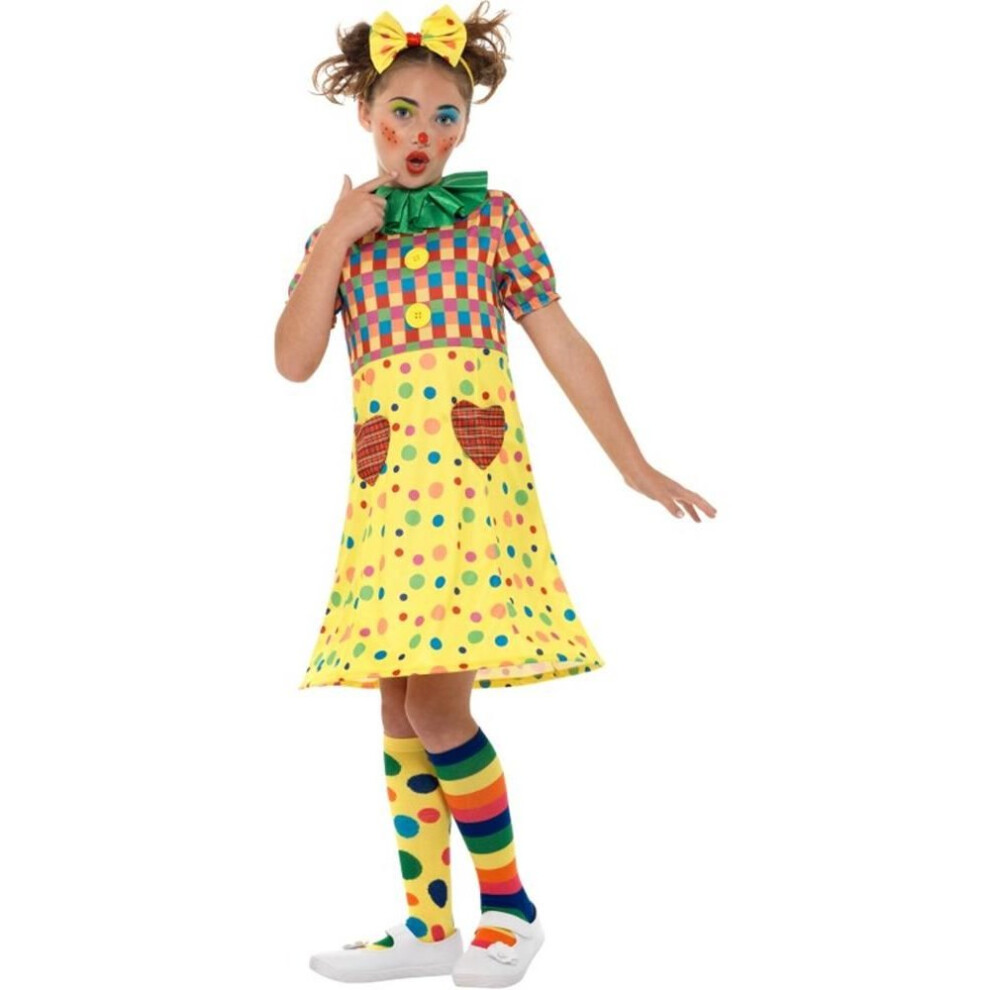 Girls Clown Circus Costume, Girls Fancy Dress, Small Age 4-6