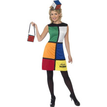 Rubik's Cube Costume Heanband, UK Dress 8-10
