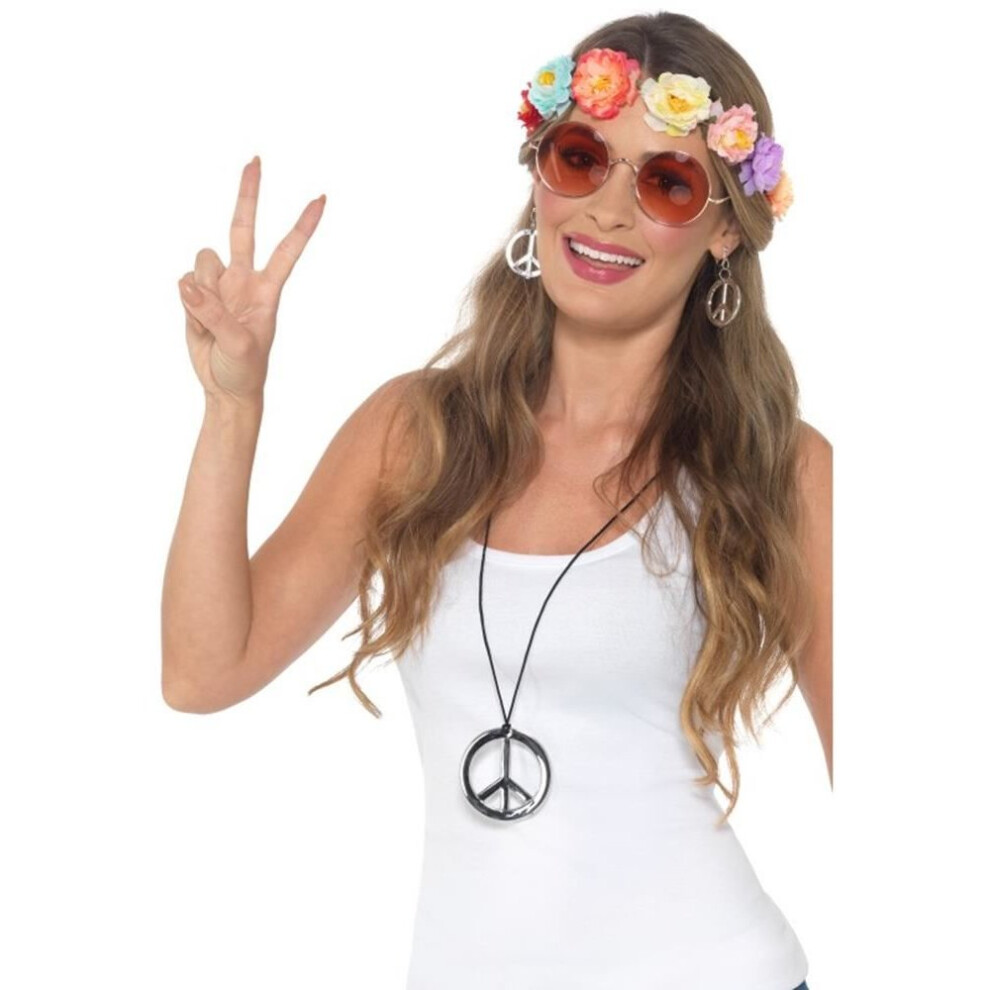 Smiffy's Hippie Festival Kit, 1960'S Groovy Fancy Dress Multicoloured
