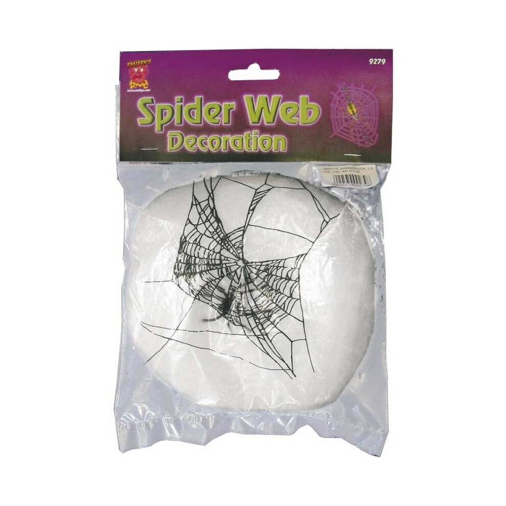 Smiffy's Spider Web Fibre Decoration. White
