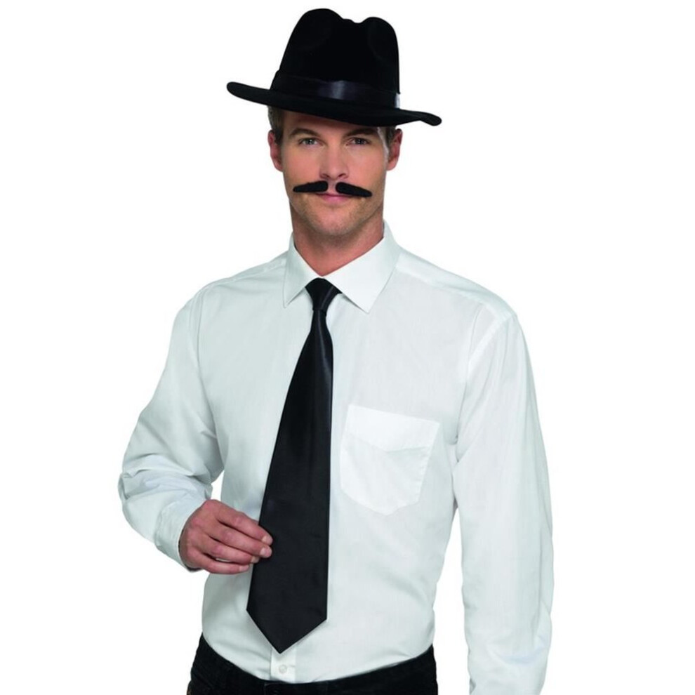 Smiffy's Deluxe Gangster Tie, 1920'S Razzle Fancy Dress, One Size Black
