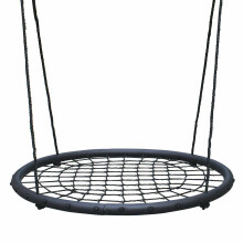 The Magic Toy Shop Giant Kids Nest Swing 2 Person Rope Garden Playground Equipment Round Seat 100cm