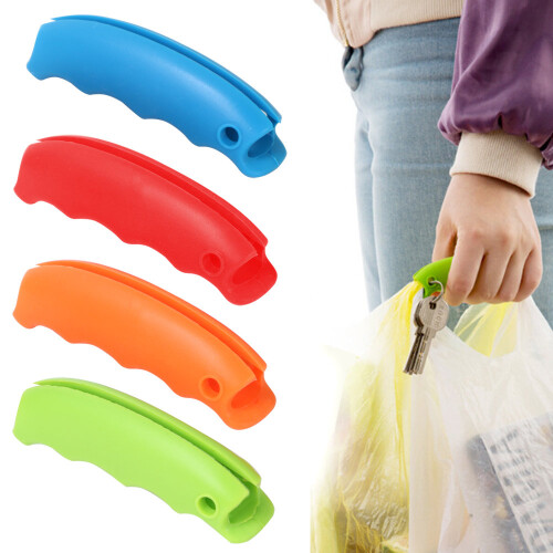 TRIXES Set of 4 Silicone Plastic Bag Holders Assorted Colours 2