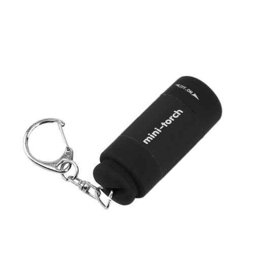 TRIXES USB Rechargeable Ultra Bright LED Mini Torch Keyring