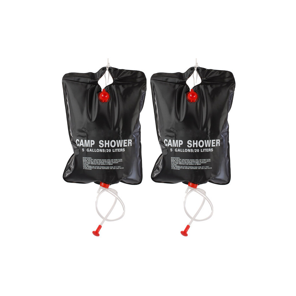 Trixes 2 X 5 Gln Fishing Army Camp Solar Powered Camping Showers
