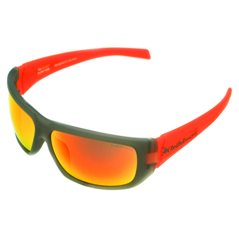 Red Bull Rubber Grey Red Revo Men's Sunglasses RBR213-005
