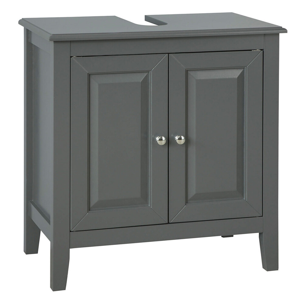 SoBuy® FRG202-DG, Under Sink Bathroom Storage Cabinet with Doors