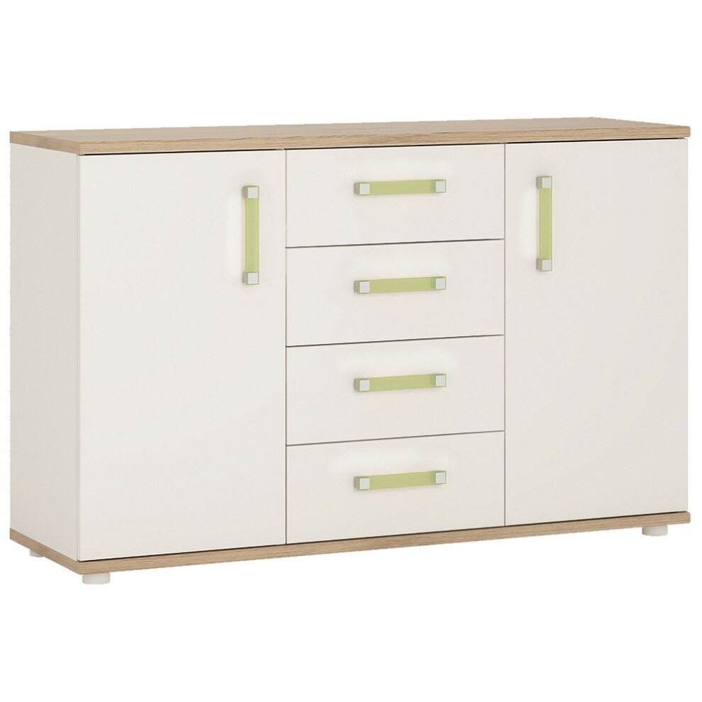 4 KIDS 2 Door 4 Drawer Sideboard with Lemon Handles