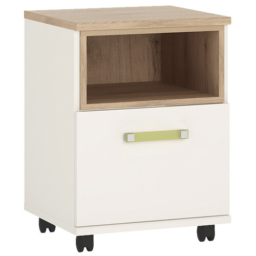 4 KIDS 1 Door Mobile Desk with Lemon Handles