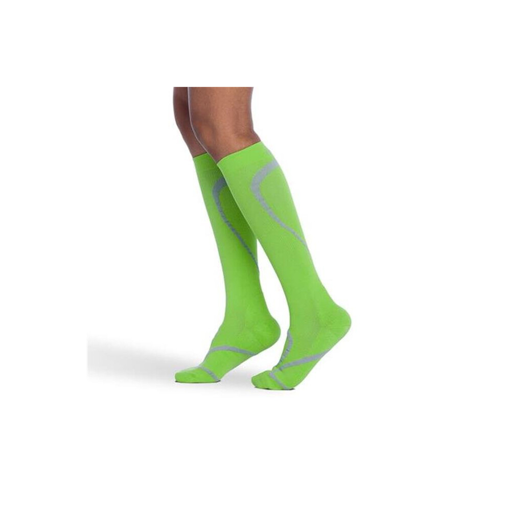 Sigvaris Green 412Csm54 20-30Mmhg Knee High Compression Sock, Small And Medium, Lime