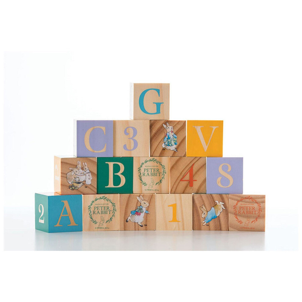 Rainbow Designs Peter Rabbit Wooden ABC Picture Blocks