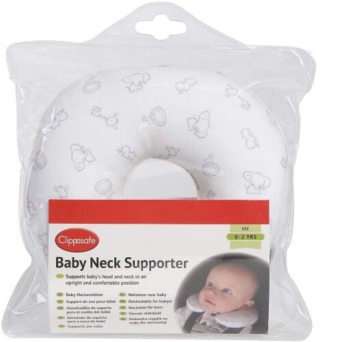 Clippasafe Baby Neck Supporter - Safari Print