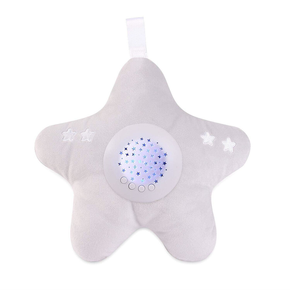 (Grey) Little Chick Twinkle Lights Bed Time Star Soother - Grey