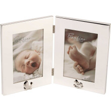 Bambino Silver Plated Double Photo Frame