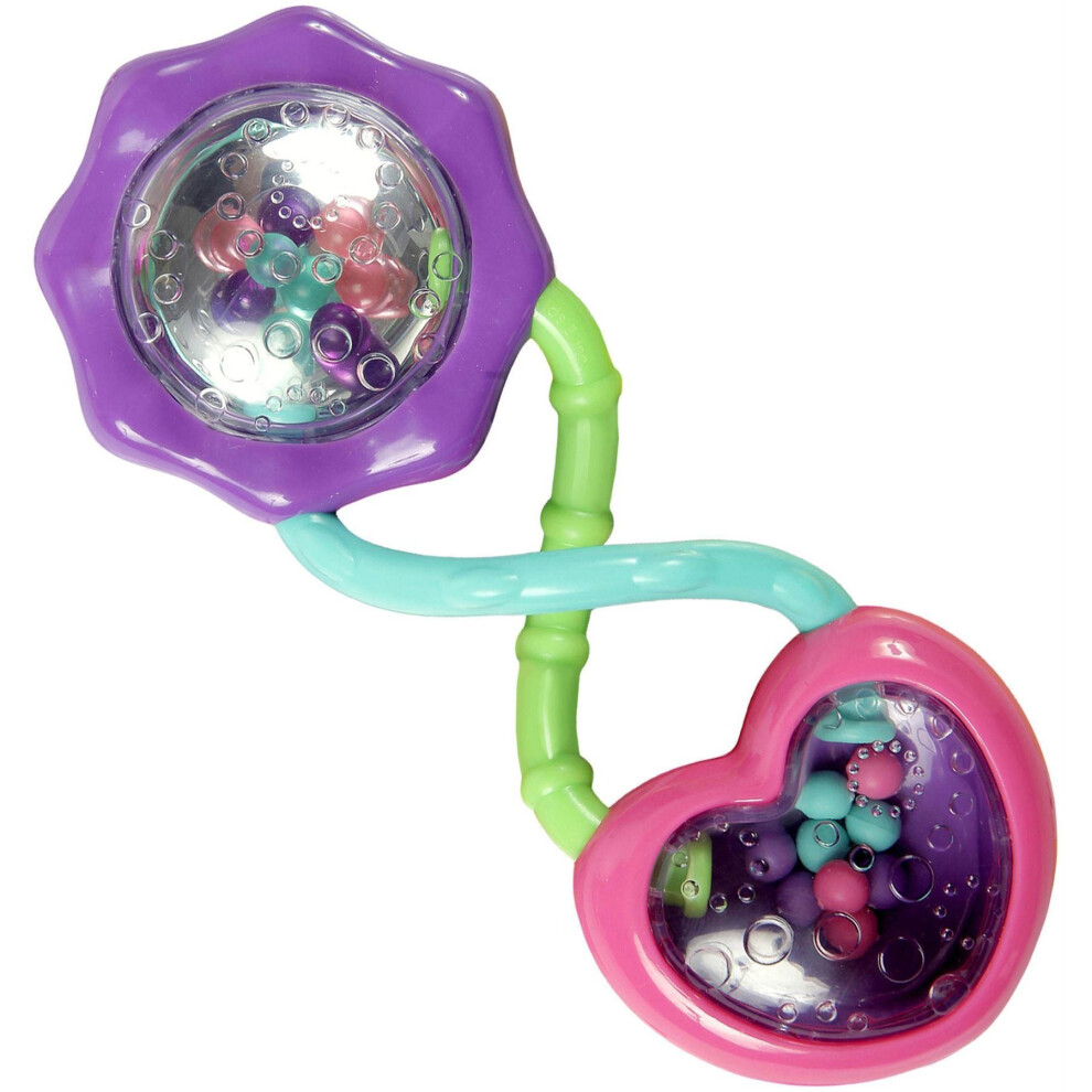 Bright Starts Pretty in Pink Barbell Rattle