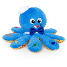 BABY EINSTEIN Plüsch, Stofftier, Meeres-Oktopus Toudou Octoplush - Blau, Babygeschenk, interaktiv, 3M+