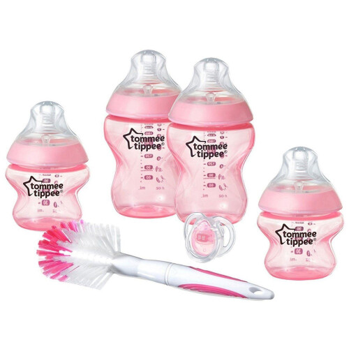 Tommee Tippee Closer to Nature Bottle Starter Kit Pink on OnBuy