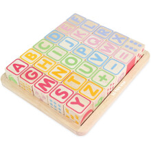Le Toy Van - Petilou Wooden Educational ABC Wooden Blocks | Educational Wood Toys for Toddlers and Babies | Suitable for A Boy Or Girl 1 Year Old