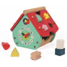 Janod Baby Forest House Shape Sorter - Plush Soft Toy
