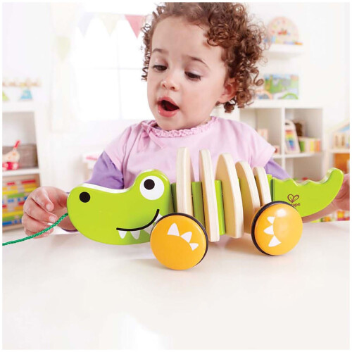 Giocattolo da trainare Coccodrillo - HAPE - E0348 - Unisex - Interno 2