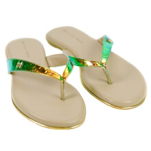 (3 (Adults')) Butterfly Twists Holographic Ladies Flip Flops