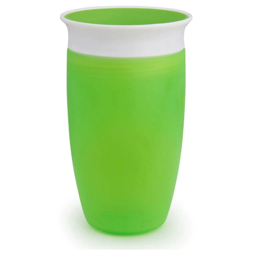 (Green) Munchkin Miracle 360 Sippy Cup Baby's Feeding Beaker 296ml