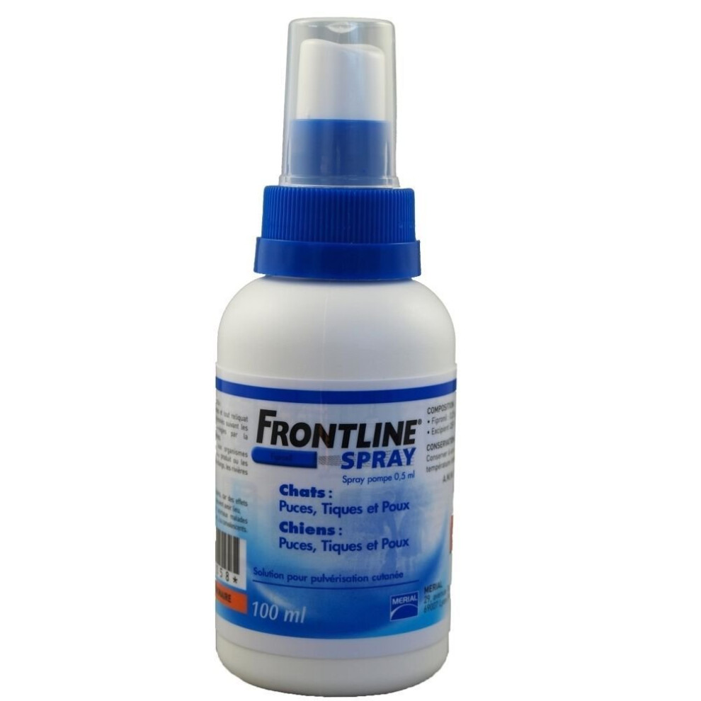 Frontline Spray for Dogs and Cats 100 ml (Portuguese instructions)