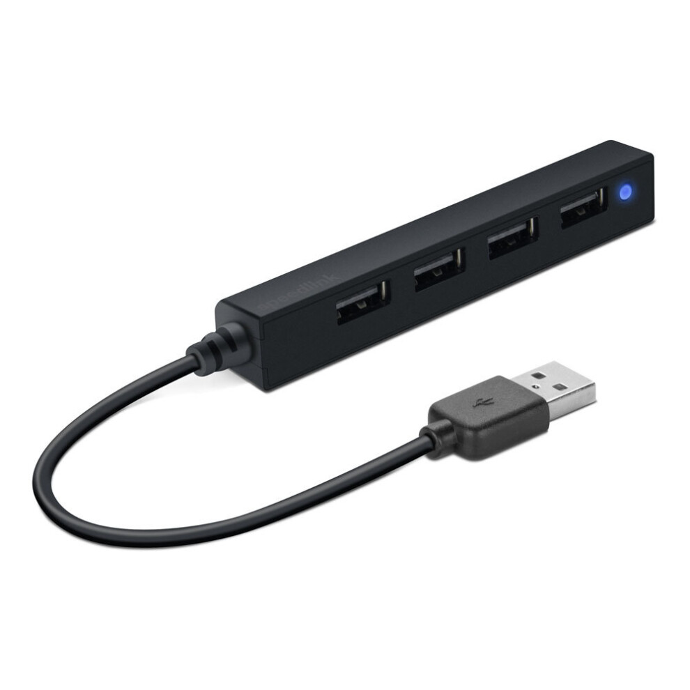Speedlink Snappy Slim 4-Port Passive Usb 2.0 Hub, Black 4027301910292