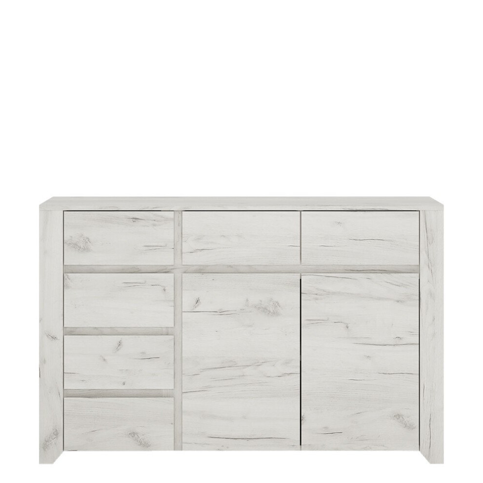 Angel 2 Door 3+3 Drawer Wide Chest of Drawers