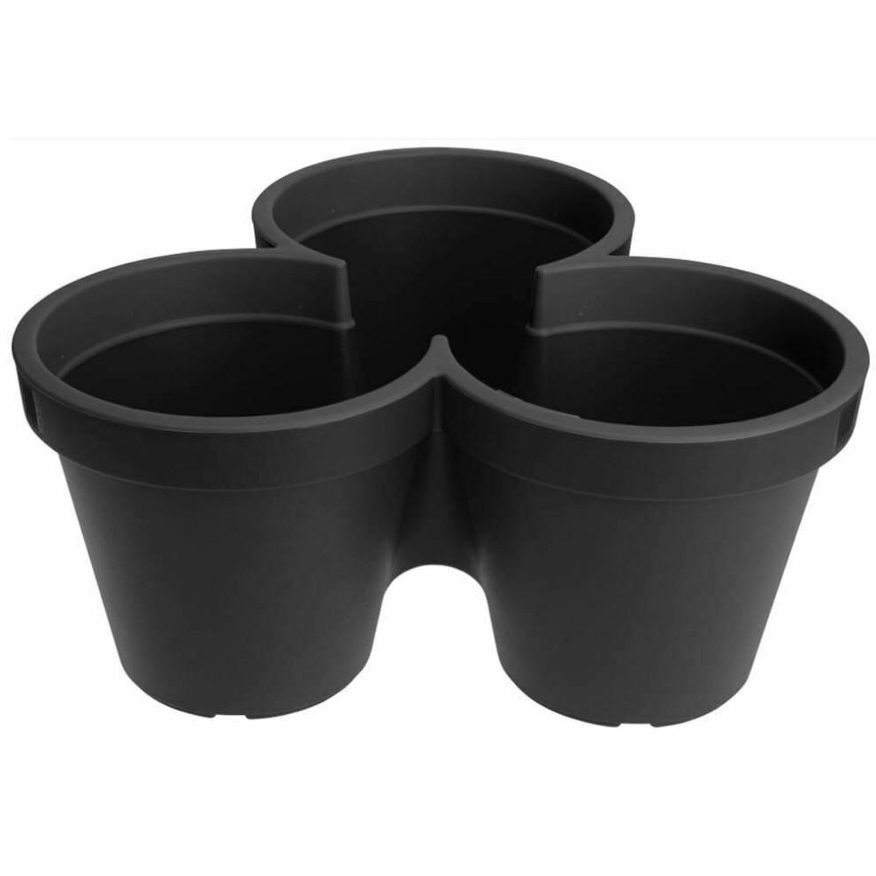 GEEZY Stacking Garden Flower Pot Triple Pocket Large Vertical Planter Self Watering