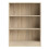 Basic Low Wide Bookcase (2 Shelves) in Oak 2