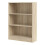 Basic Low Wide Bookcase (2 Shelves) in Oak 3
