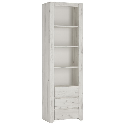 Angel Tall Narrow 3 Drawer Bookcase 1
