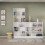 Basic Low Narrow Bookcase (2 Shelves) in White 5