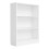 Basic Low Wide Bookcase (2 Shelves) in White 1