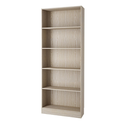 Basic Tall Wide Bookcase (4 Shelves) in Oak 1