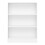 Basic Low Wide Bookcase (2 Shelves) in White 2