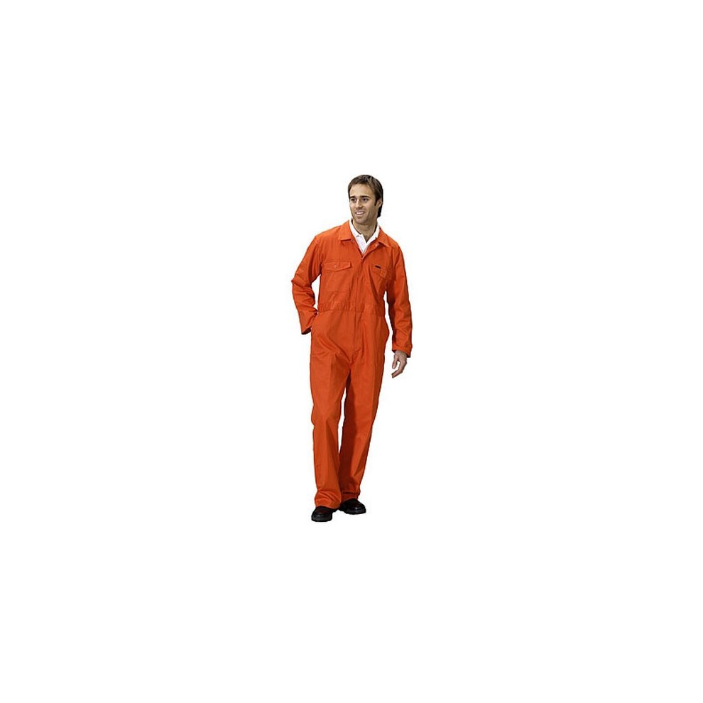 (46W) Click Pcbsor34 Polycotton Boiler Suit Orange 34" 5030566042416
