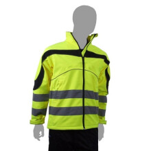 (S) Click ET40SYXXL Hi Vis Yellow Eton Water Resistant And Windproof Soft Shell Jacket XXL