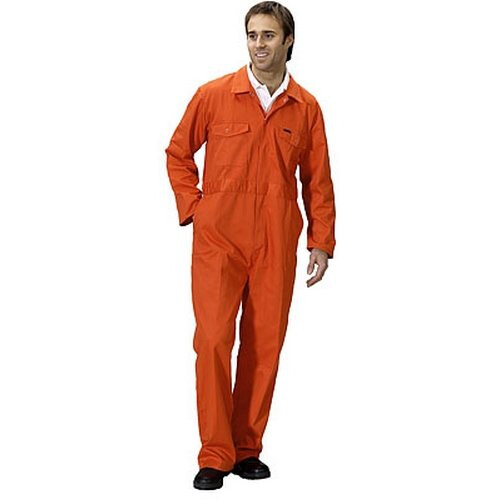 (34W) Click PCBSOR34 Polycotton Boiler Suit Orange 34"