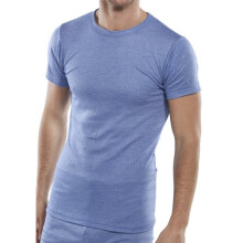 (M) Click THVSSL Thermal Vest Short Sleeve Blue Large