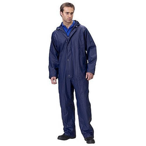 (L) Click SBDCNL Coverall Waterproof Navy Blue Large