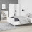 4 You Medium Wide Bookcase In Pearl White 2