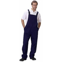 (36W) Click Cotton Drill Painters Bib and Brace White or Navy 32" - 48"
