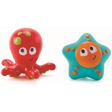 Decorazione da giardino - HAPE - Set di 3 pesci in metallo - Rosso - Multicolore