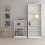 Basic Tall Wide Bookcase (4 Shelves) in White 3