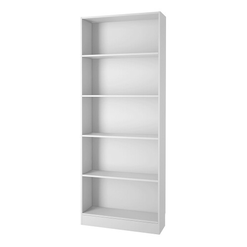 Basic Tall Wide Bookcase (4 Shelves) in White 1